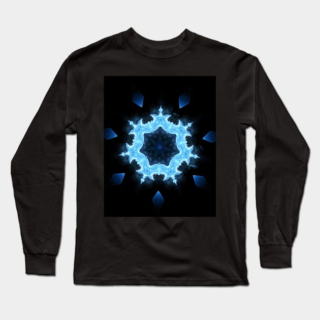 Space Snowflake Long Sleeve T-Shirt by Fanbros_art